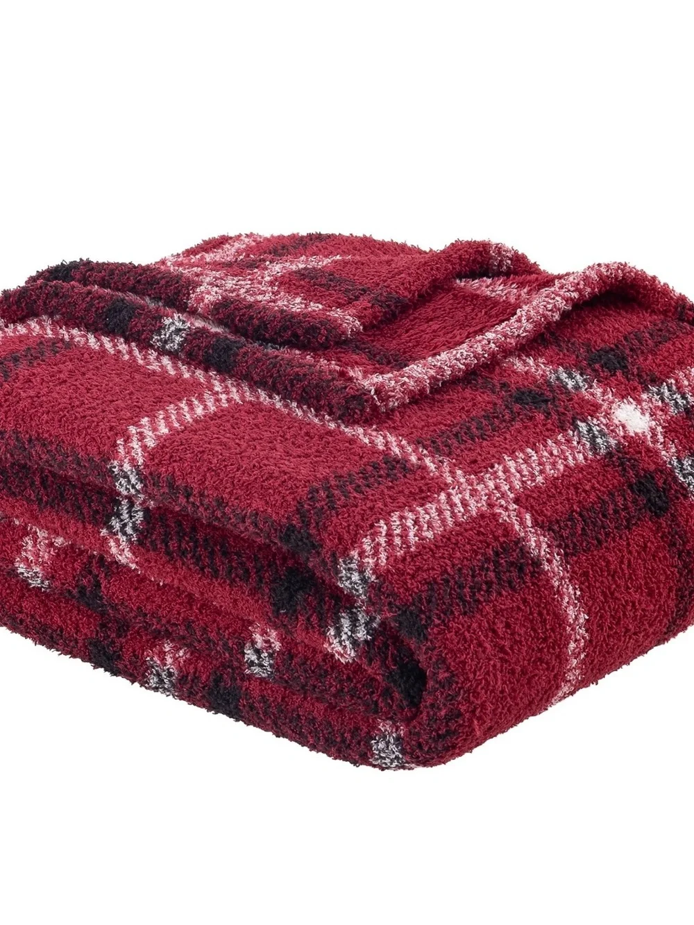Berkshire Red Plaid Ultra Plush Throw